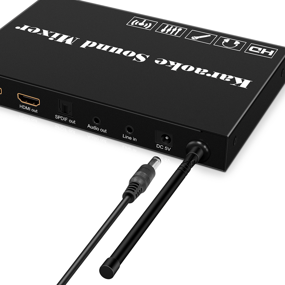 Audio And Music Mixer - Mélangeur Audio, contrôleur mixerdj/audio (mic A/B/réverbération/tome/musique),