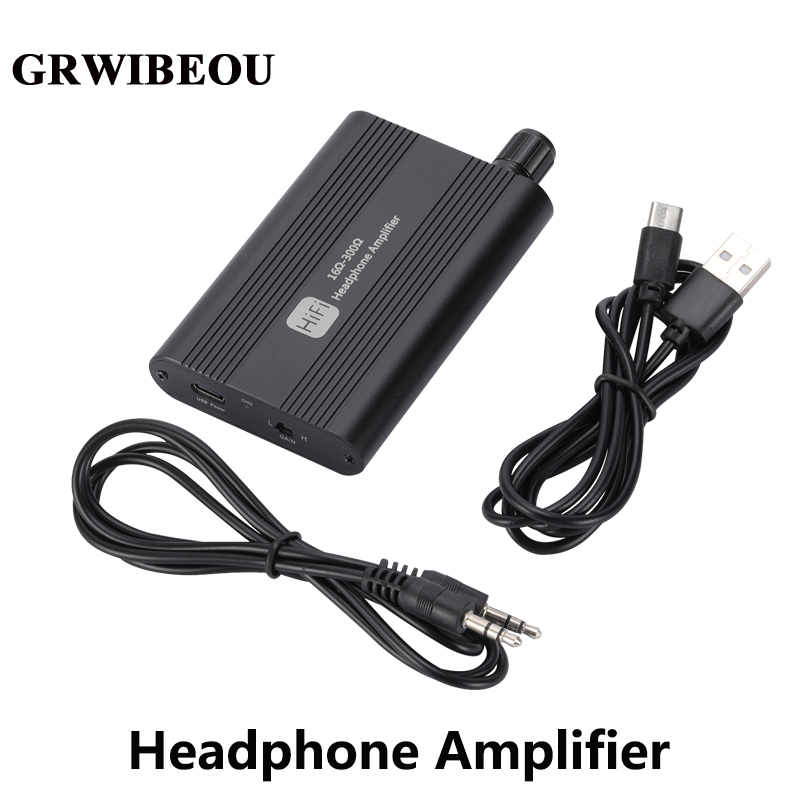 Audio Without Music - Amplificateur d'écouteurs HiFi GRWIBEOU 16-300 Ohm,