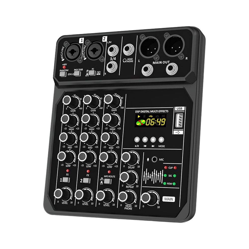 Audio And Music Mixer - Console de mixage audio portable 4