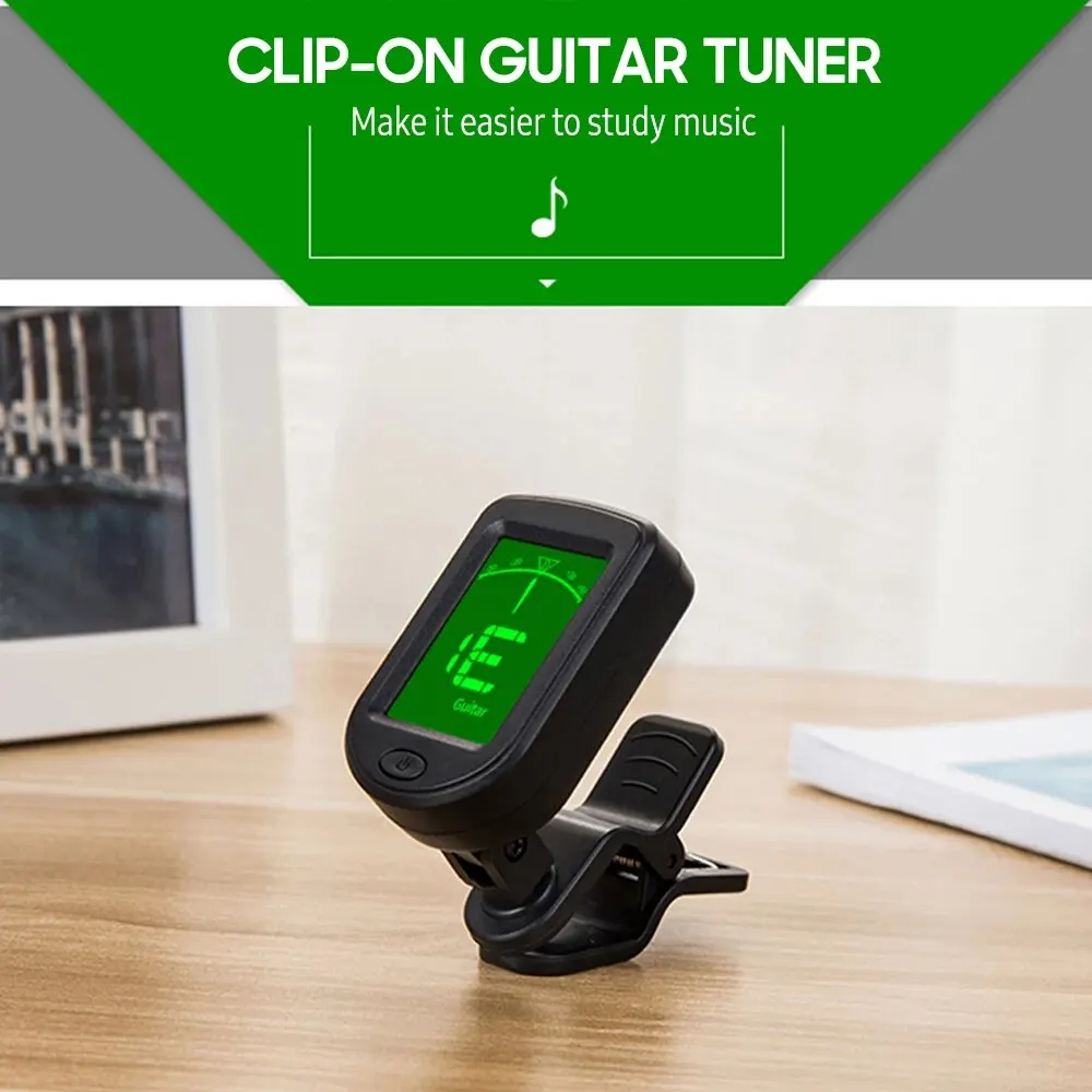 Guitar Tuner Clip - Accordeur de guitare numérique chromatique à