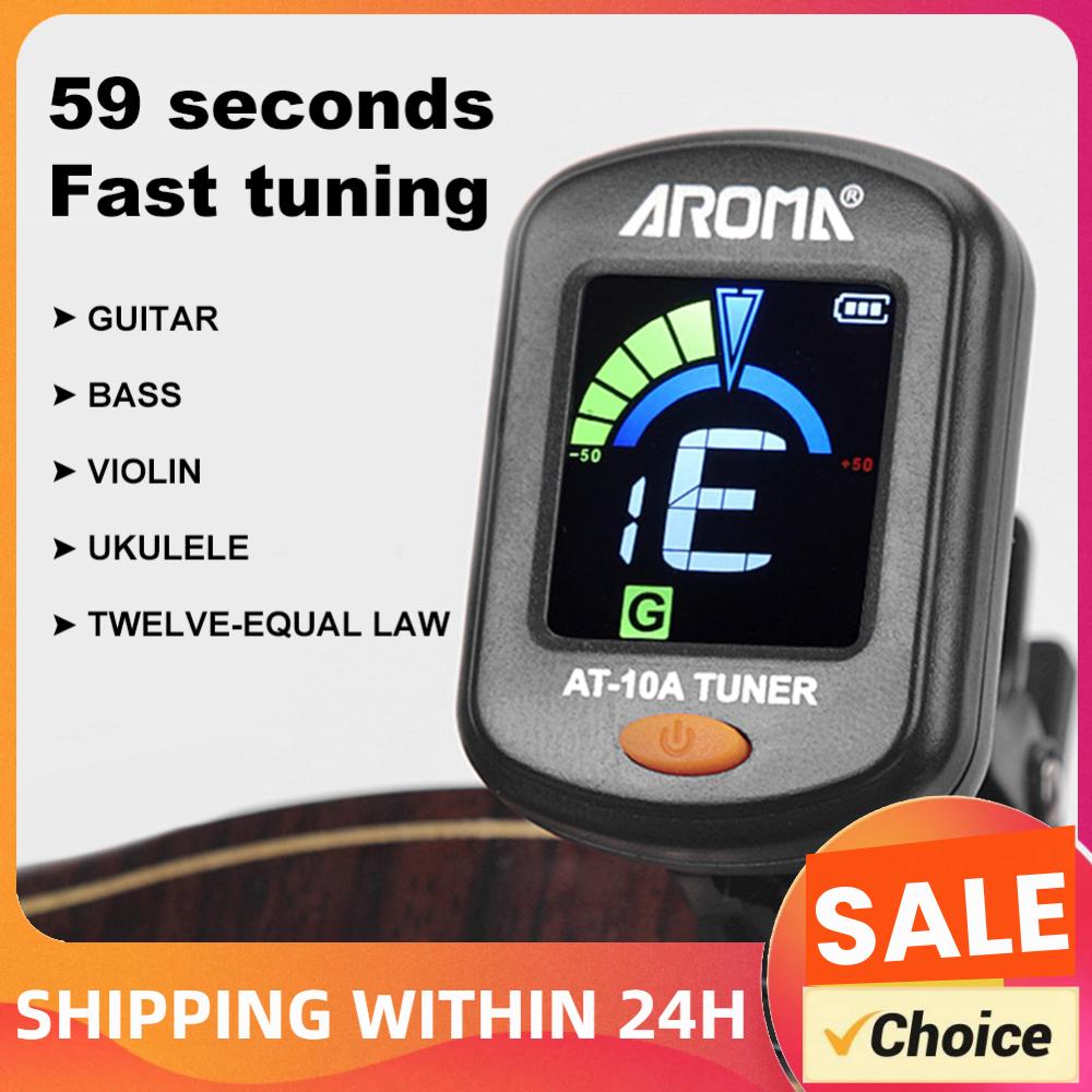 Guitar Tuner Clip - Accordeur de guitare pliable et rotatif