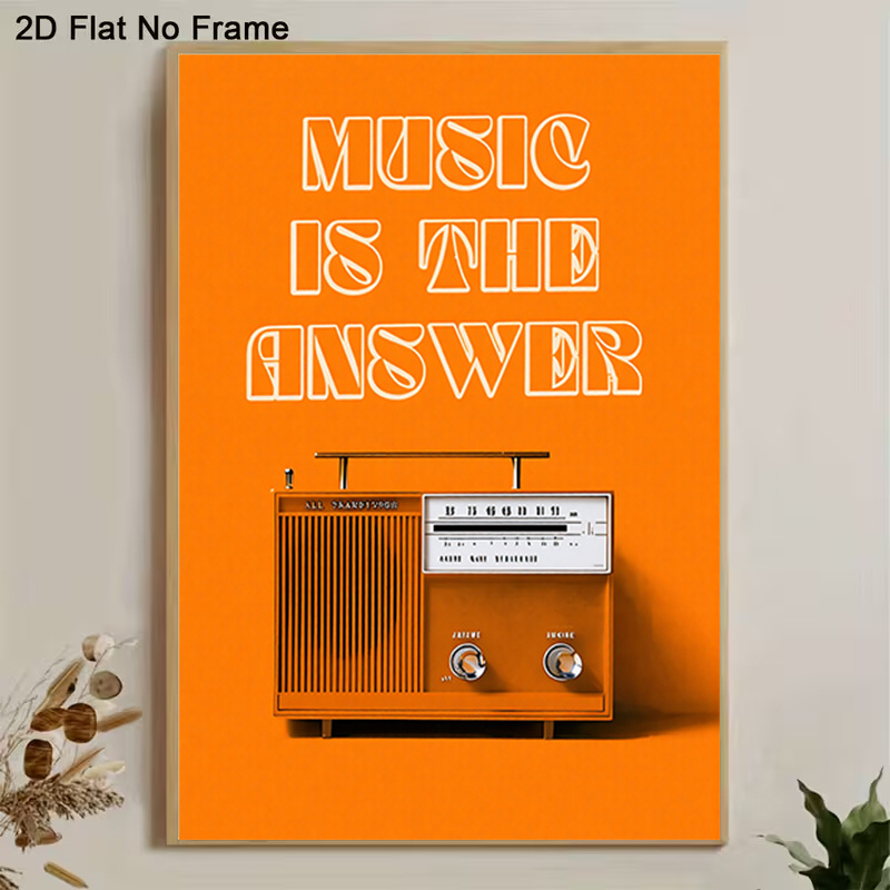 Tableau mural vintage sur toil - Audio Music Background avis et prix
