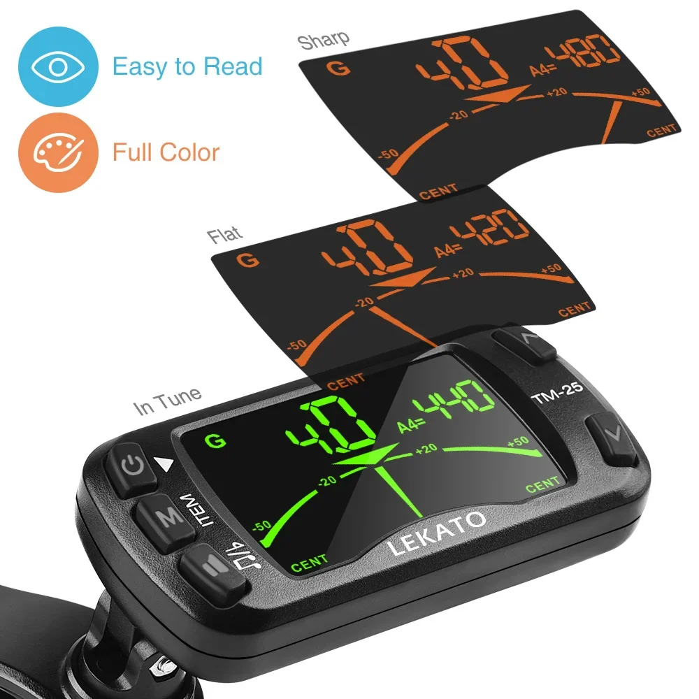 Accordeur compact 3 en 1 pour  - Guitar Tuner Clip avis et prix
