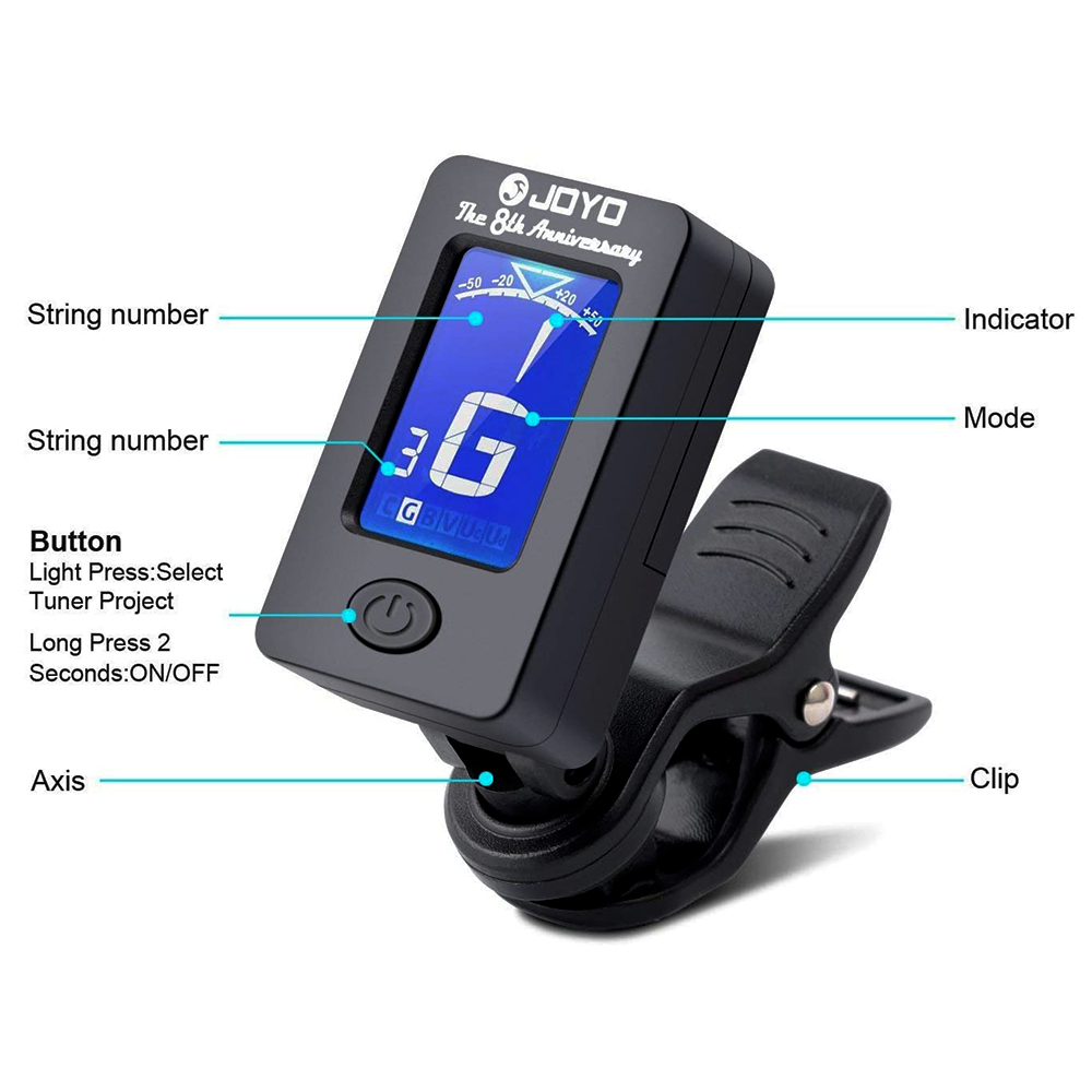 JOYO accordeur de guitare JT-0 - Guitar Tuner Clip avis et prix