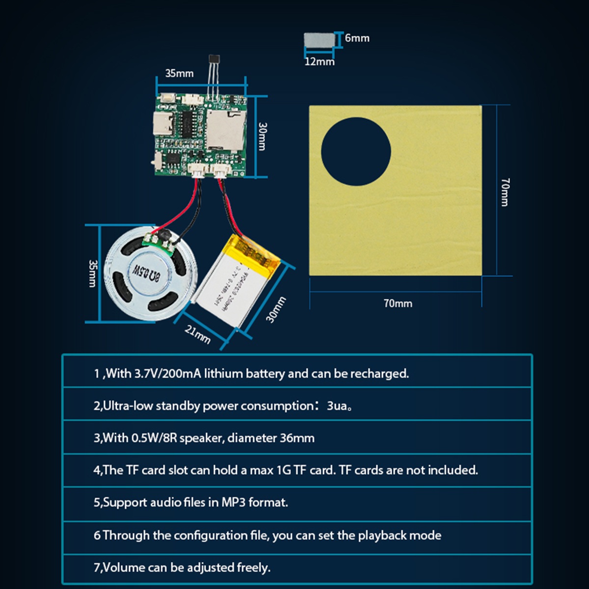 Module enregistreur sonore pro - Audio Music For Download avis et prix