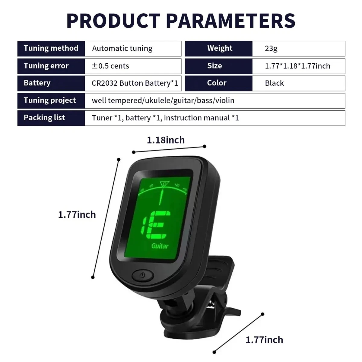 MandCristBanjo JETuner pour to - Guitar Tuner Clip avis et prix