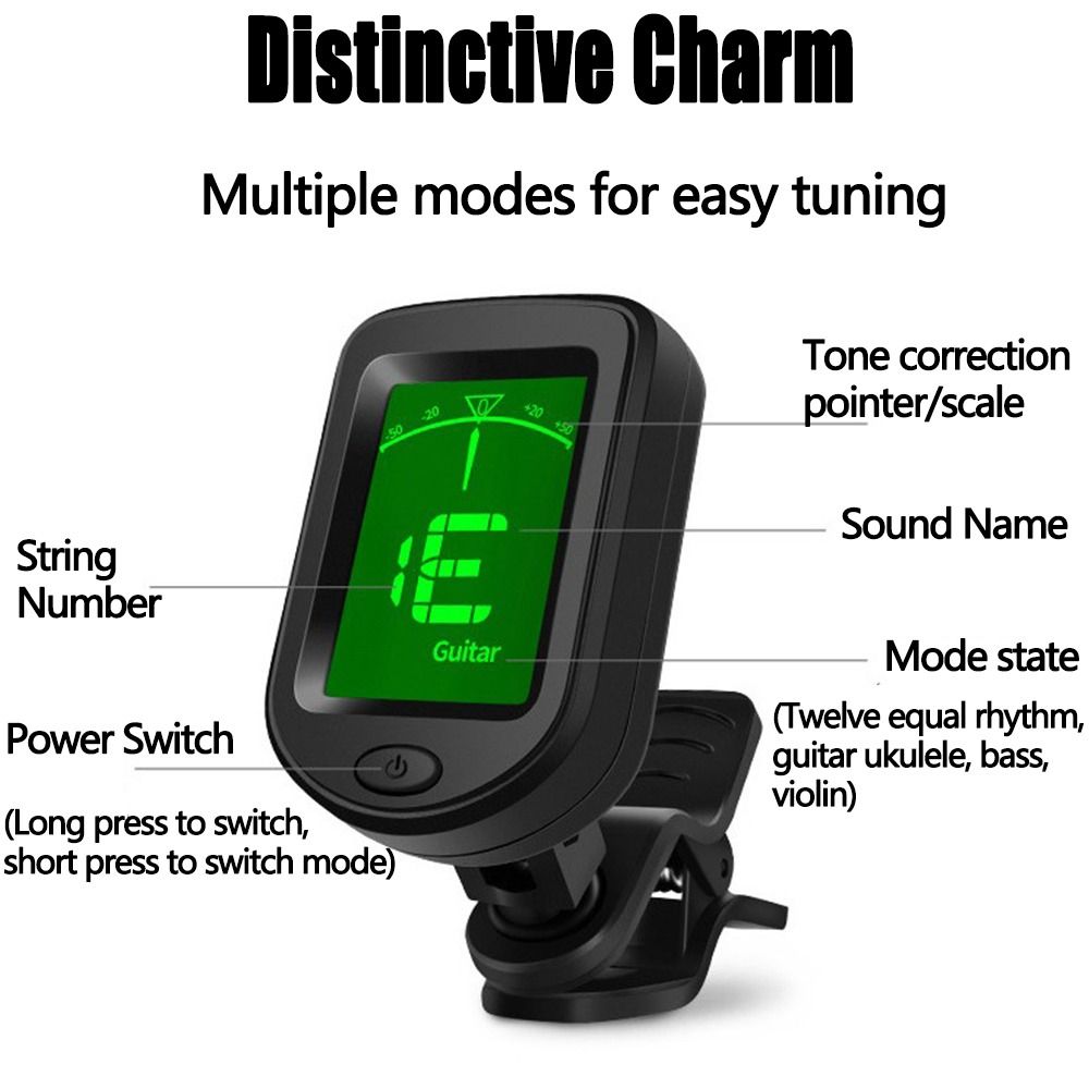 Accordeur de guitare à clipser - Guitar Tuner Clip avis et prix